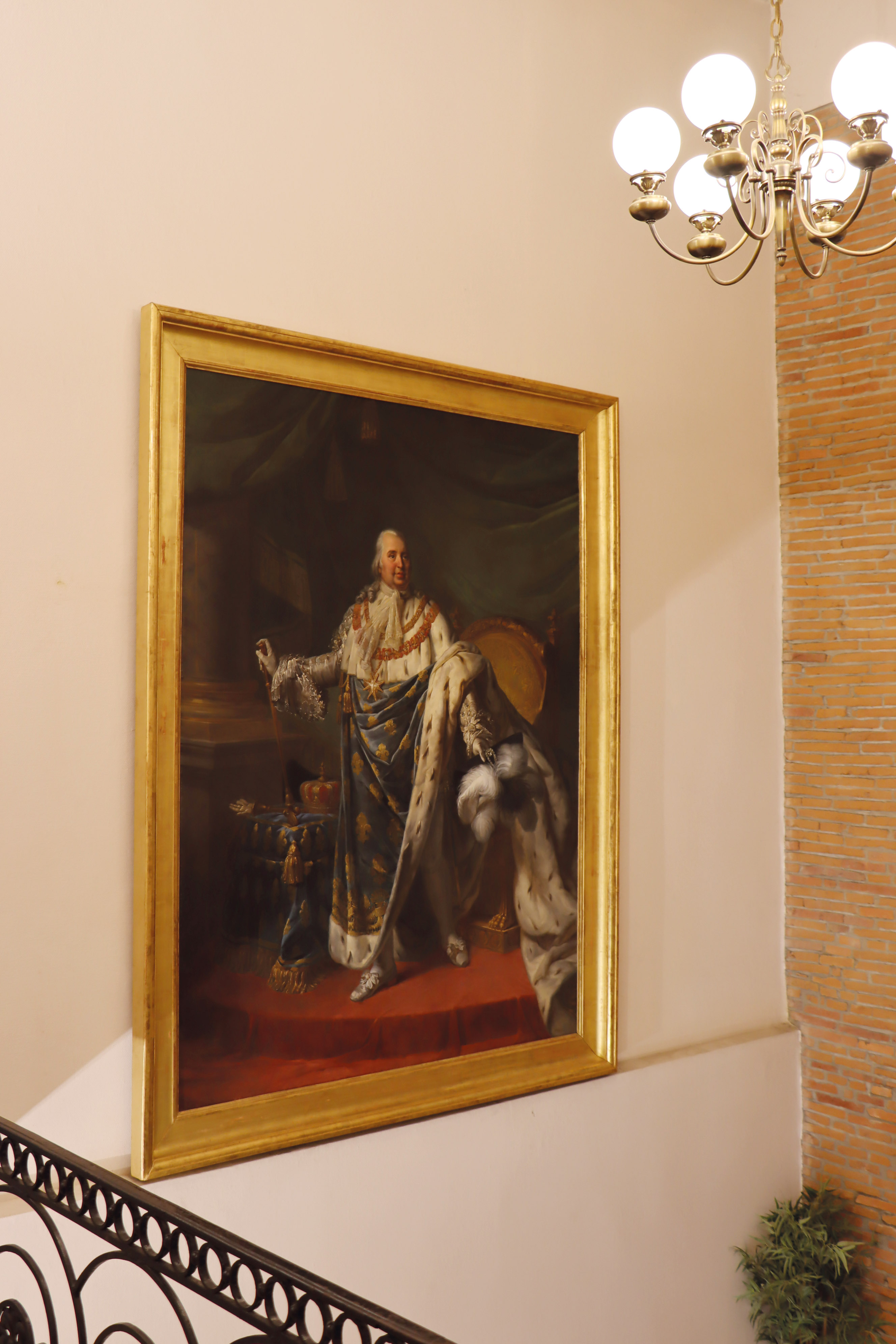 "Portrait en pied de Louis XVIII"